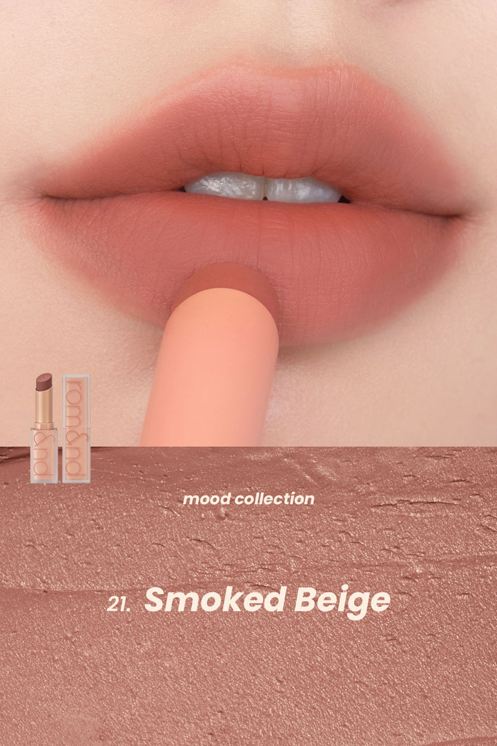 rom&nd Zero Matte Lipstick: Muteral Nude Series (3g)