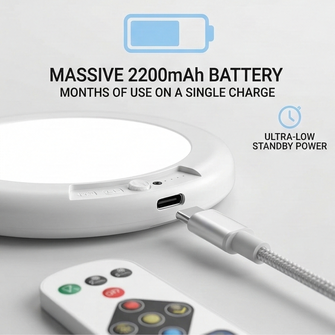 Ceiling Light with Remote -Rechargeable Motion Sensor