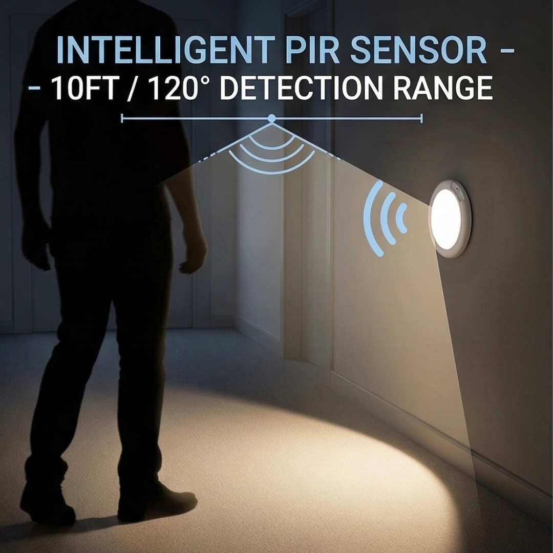 Ceiling Light with Remote -Rechargeable Motion Sensor