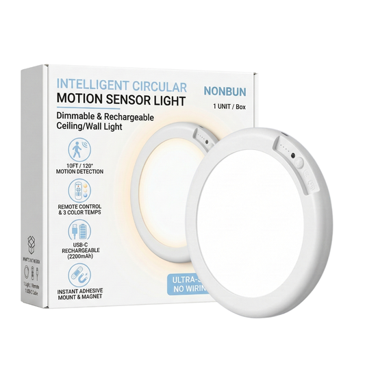 Ceiling Light with Remote -Rechargeable Motion Sensor