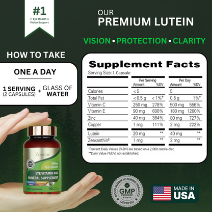 Zoone™ Lutein Eye Vitamins (NEW IMAGES)